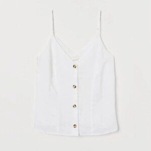 H&amp;M linen top size M